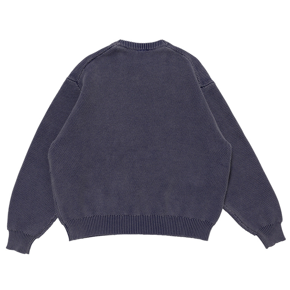 WAFFLE KNIT CREW