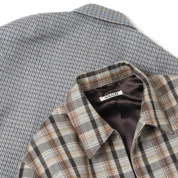 DOUBLE FACE CHECK ZIP BLOUSON