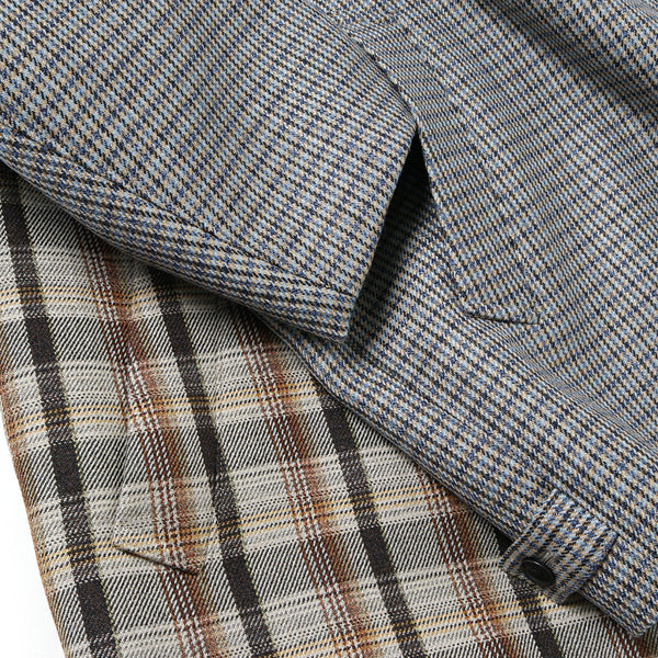 DOUBLE FACE CHECK ZIP BLOUSON