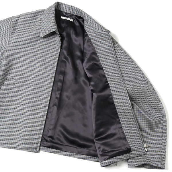 DOUBLE FACE CHECK ZIP BLOUSON
