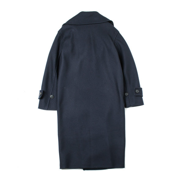 diagonal melton conv ex shaped pea coat