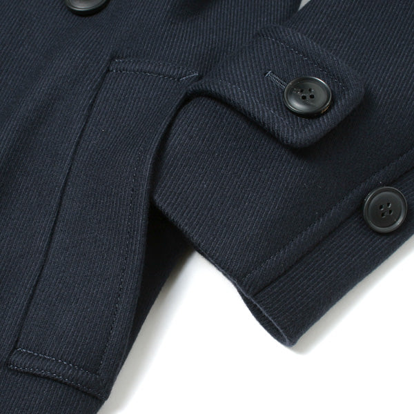 diagonal melton conv ex shaped pea coat