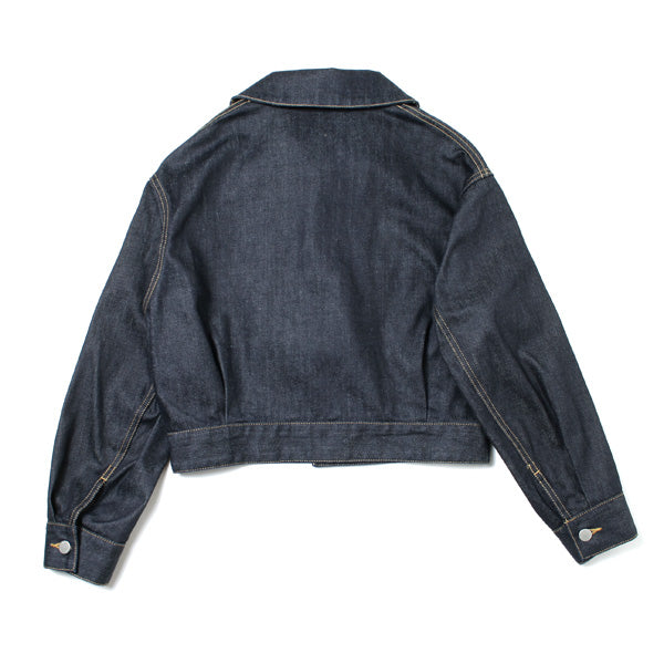 convex shape denim blouson