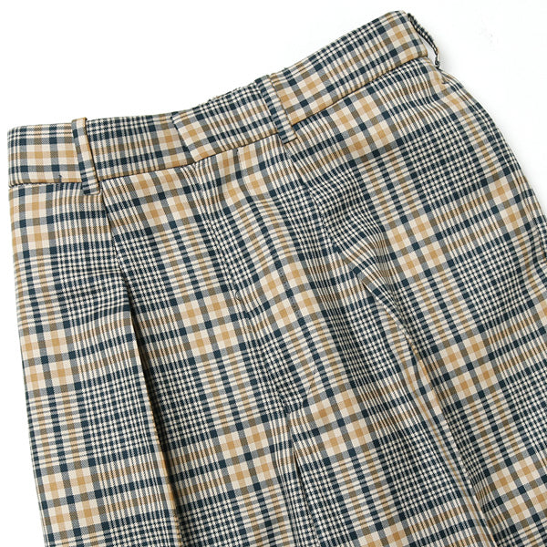 CLASSIC FIT TROUSERS ORGANIC WOOL CHECK SERGE