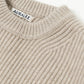 CASHMERE WOOL RIB KNIT BIG P/O