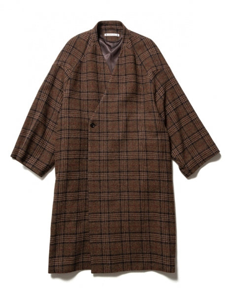 TWEED ORIENTAL WRAP COAT