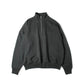 BACK WOOL HALF ZIP P/O