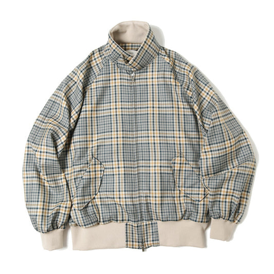 FIELDSMAN SHORT JACKET ORGANIC WOOL CHECK SERGE