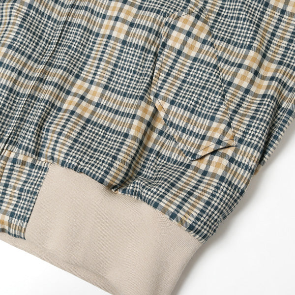 FIELDSMAN SHORT JACKET ORGANIC WOOL CHECK SERGE