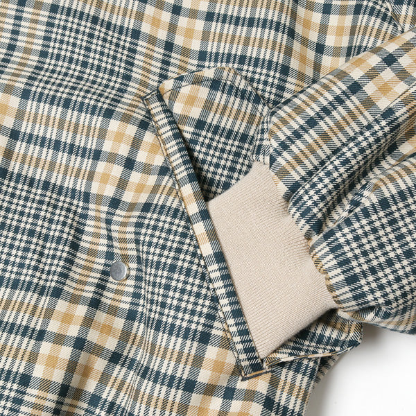 FIELDSMAN SHORT JACKET ORGANIC WOOL CHECK SERGE