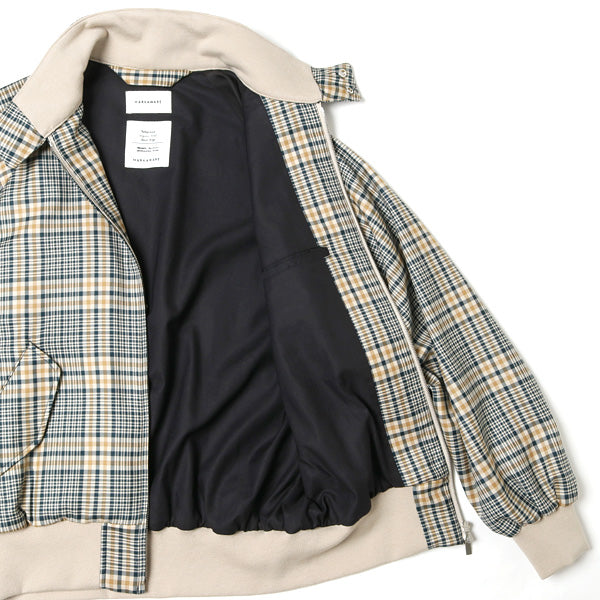 FIELDSMAN SHORT JACKET ORGANIC WOOL CHECK SERGE