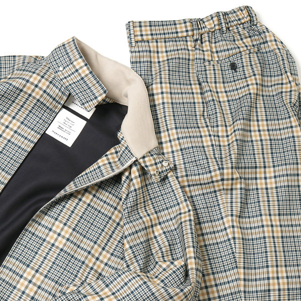 FIELDSMAN SHORT JACKET ORGANIC WOOL CHECK SERGE