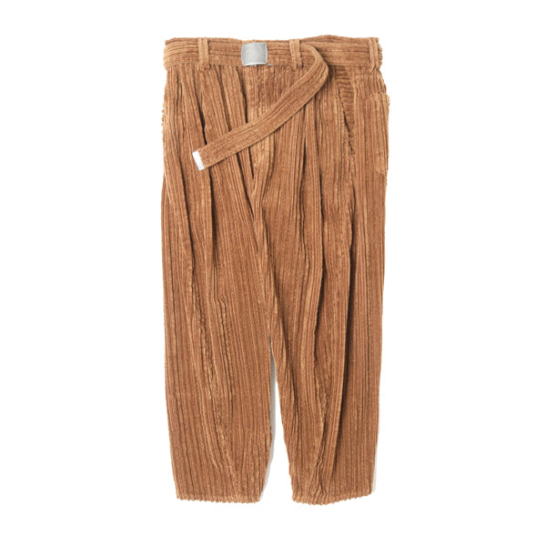 CORDUROY WIDE TAPERED TROUSERS