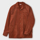 CORDUROY OPEN COLLAR SHIRT