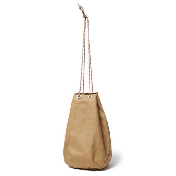 Waterproof Leather Drawstring Bag