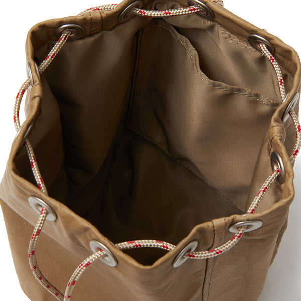 Waterproof Leather Drawstring Bag