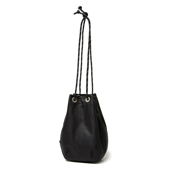 Waterproof Leather Drawstring Bag Small