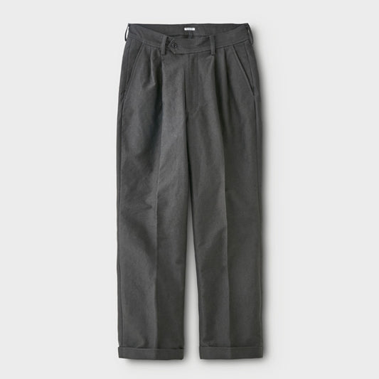 MOLESKIN 2TUCK TROUSERS