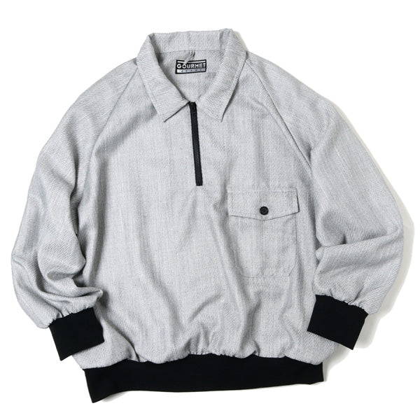 ZIP POLO(GRAY)