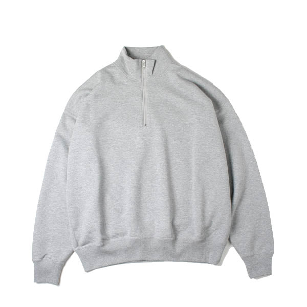 BACK WOOL HALF ZIP P/O