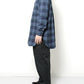 BAND COLLAR SHIRTS COTTON CHECK FLANNEL