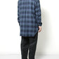 BAND COLLAR SHIRTS COTTON CHECK FLANNEL