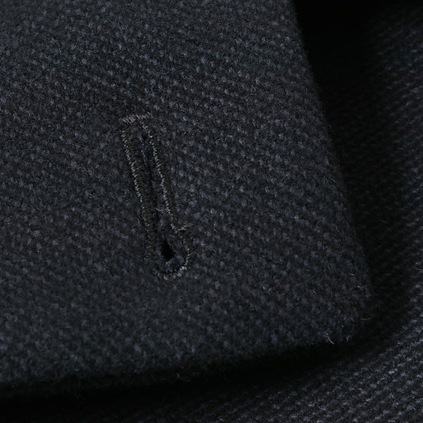 WOOL SILK MELTON SOUTIEN COLLAR COAT