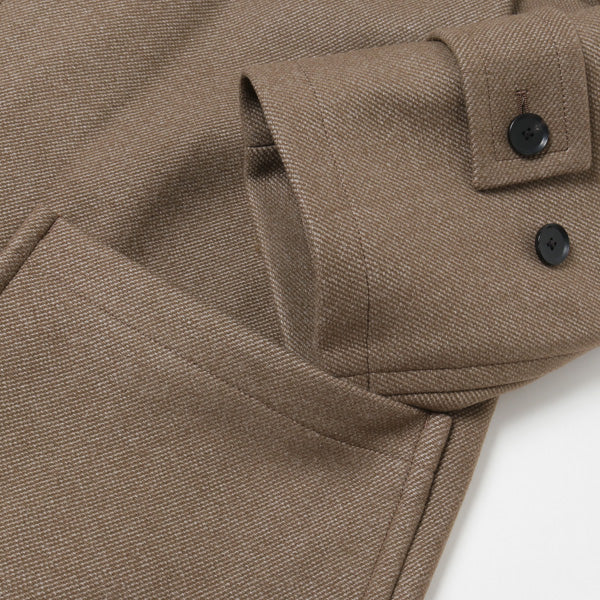 WOOL SILK MELTON DUFFLE COAT (A9AC02SN) | AURALEE
