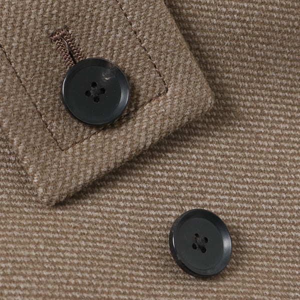 WOOL SILK MELTON DUFFLE COAT (A9AC02SN) | AURALEE