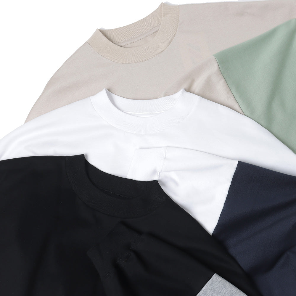 BALLOON COLOR BLOCK LONG SLEEVE T-SHIRT