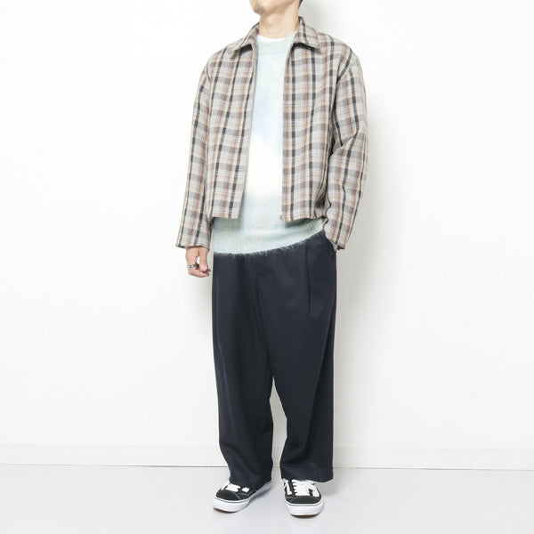 DOUBLE FACE CHECK ZIP BLOUSON