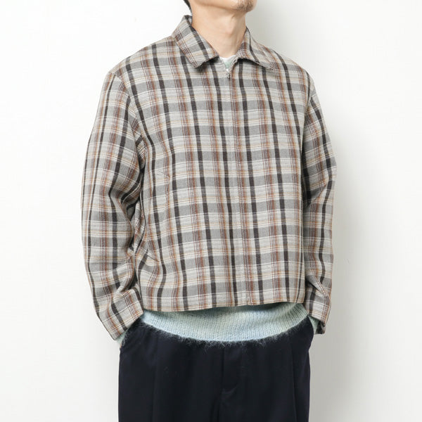 DOUBLE FACE CHECK ZIP BLOUSON