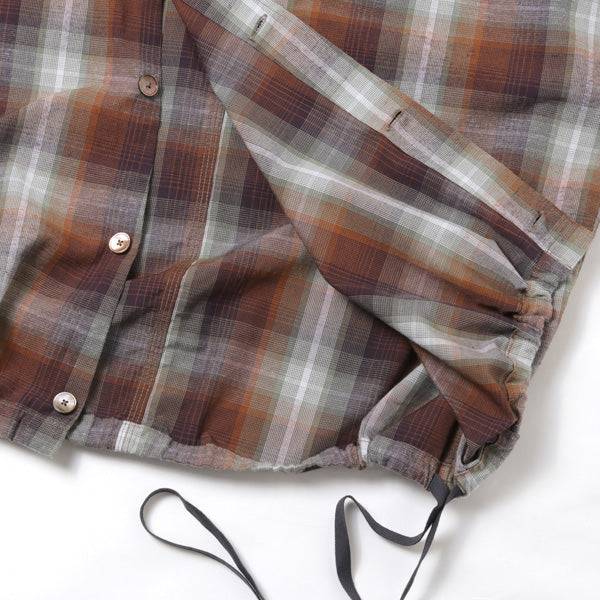 DOLMAN SLANT SHIRT(SHADOW CHECK)