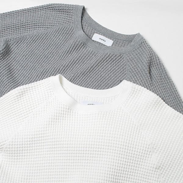 RAGLAN CREW NECK HEAVY WAFFLE