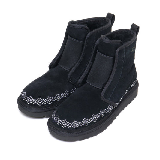 WM × UGG EMBROIDERED FRONT GORE BOOTS 