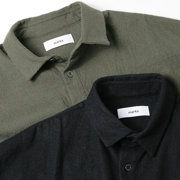 REGULAR COLLAR SHIRTS LONG C/W TWILL