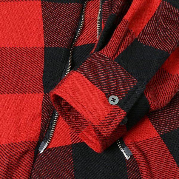 ZIPPER CHECK SHIRT