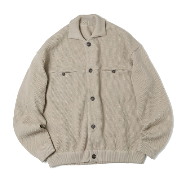 moss stitch blouson