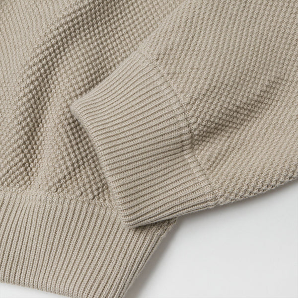 moss stitch blouson