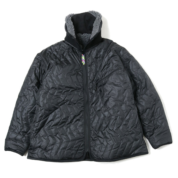 REVERSIBLE QUILTED FLEECE JACKET