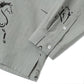 ORIGINAL PRINTED OPEN COLLAR SHIRTS (Animal Drawing) Long-sleeve