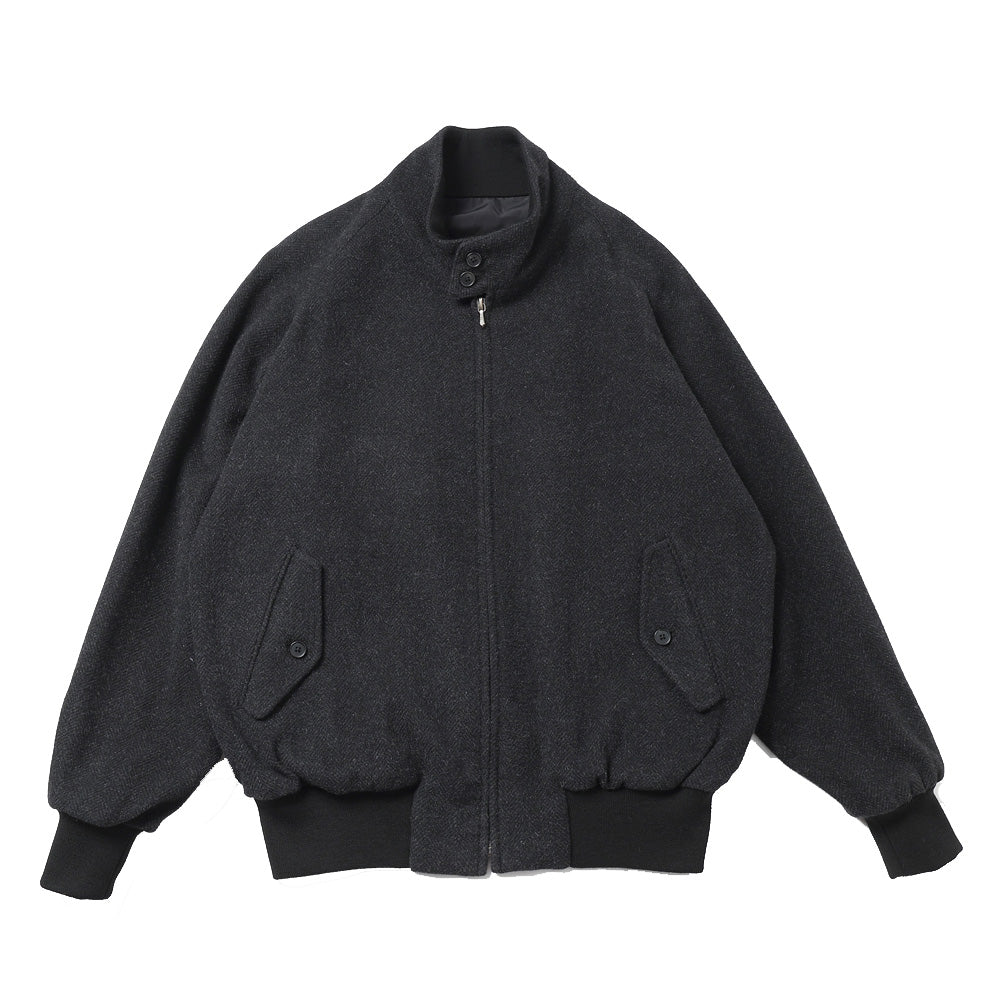 Silk Cashmere Tweed Harrington Jacket