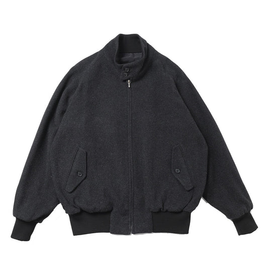 Silk Cashmere Tweed Harrington Jacket
