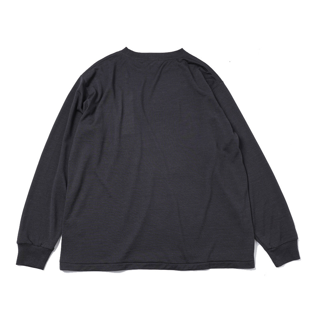 Summer wool long sleeve crew