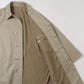 Cotton gabardine bal collar coat