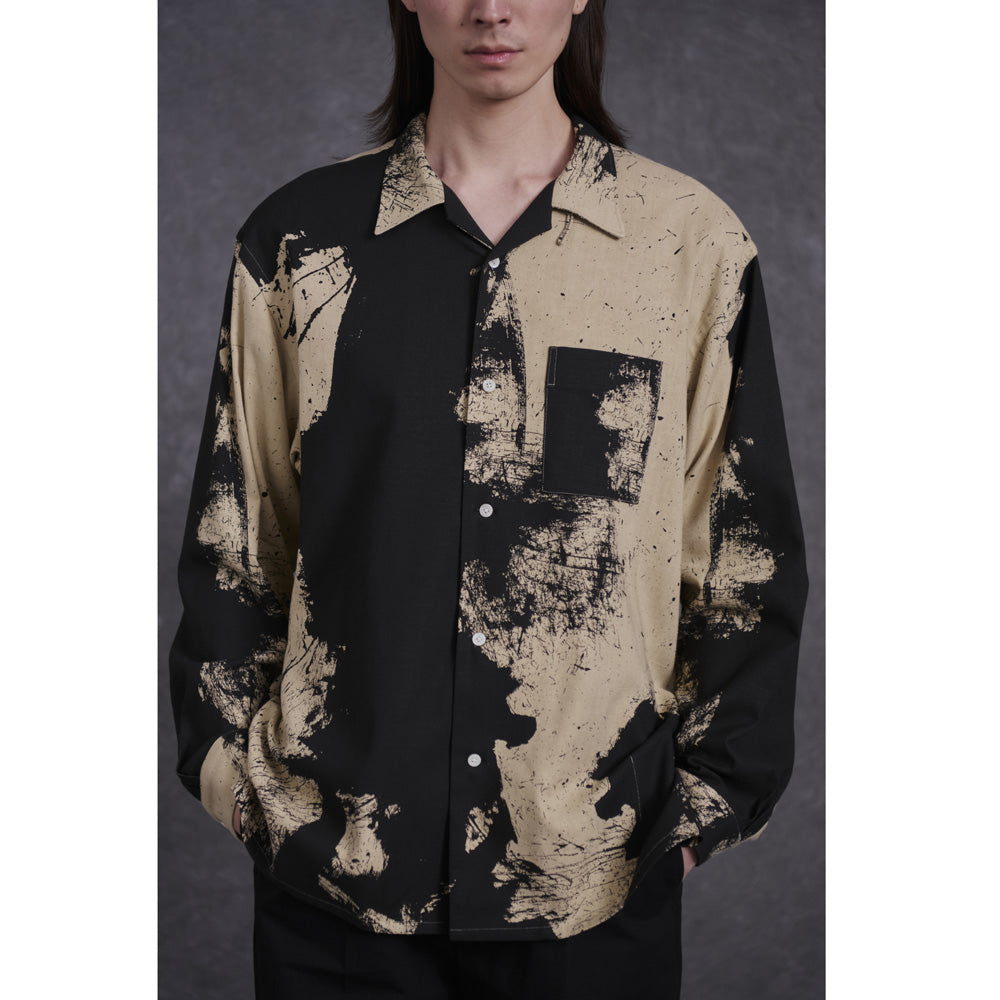 TSUJIMURA SHIRO ABSTRACT PAINT SHIRTS (Long-sleeve)