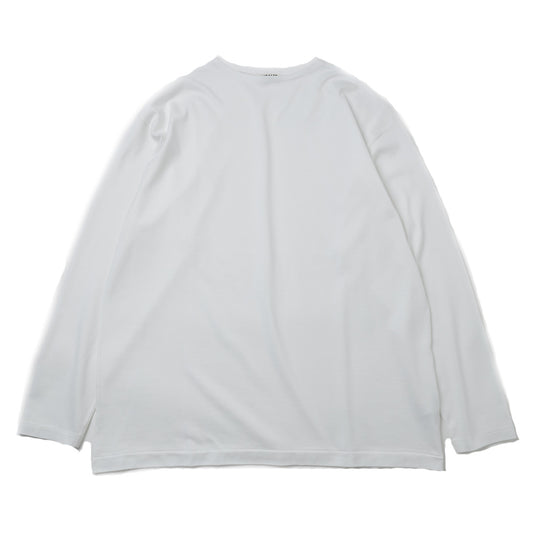 LUSTER PLAITING BOAT-NECK L/S TEE