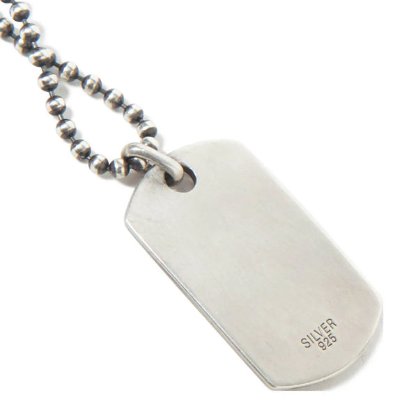 DOGTAG NECKLACE 925 SILVER with BRASS