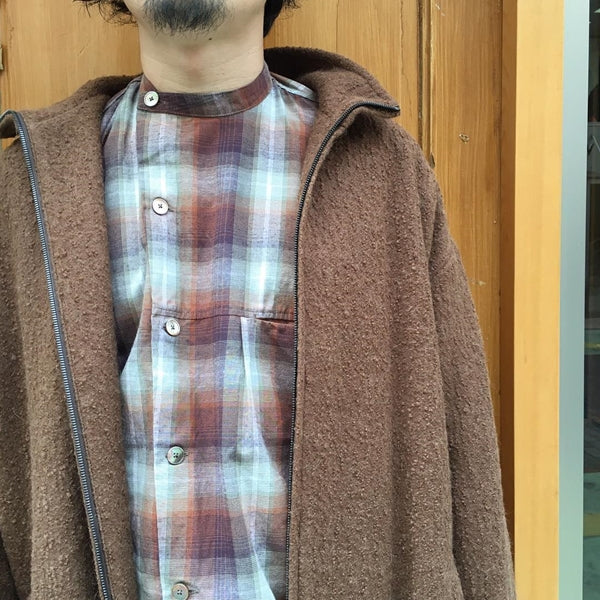 DOLMAN SLANT SHIRT(SHADOW CHECK)