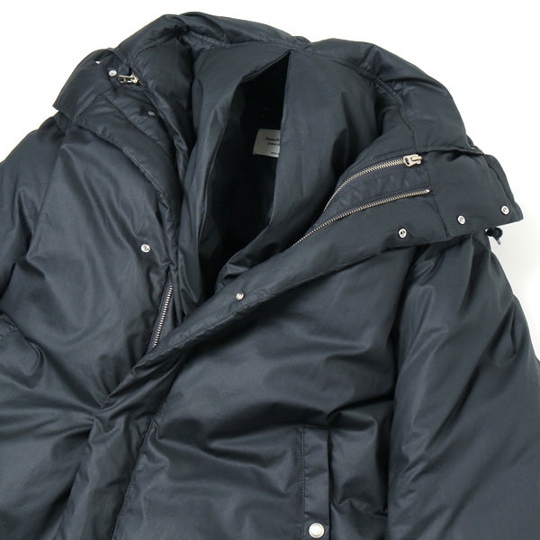 cotton ripstop layered down coat